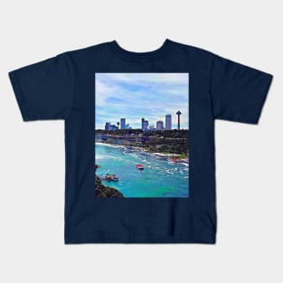 Niagara Falls ON Skyline Kids T-Shirt